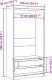 vidaXL vidaXL Szafa, stare drewno, 100x50x200 cm, materiał drewnopochodny 10