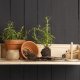 Esschert Design Esschert Design Wiszący barek z rozkładaną półką, S, naturalny 1