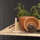 Esschert Design Esschert Design Wiszący barek z rozkładaną półką, S, naturalny 3