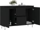 vidaXL vidaXL Szafka, czarna, 104x35x70 cm, materiał drewnopochodny 4