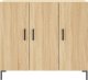vidaXL Szafka, dąb sonoma, 90x34x80 cm 6