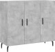 vidaXL vidaXL Szafka, szarość betonu, 90x34x80 cm, materiał drewnopochodny 2
