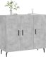 vidaXL vidaXL Szafka, szarość betonu, 90x34x80 cm, materiał drewnopochodny 3