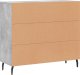 vidaXL vidaXL Szafka, szarość betonu, 90x34x80 cm, materiał drewnopochodny 8