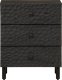 vidaXL vidaXL Szafka nocna, czarna, 50x33x60 cm, lite drewno mango 2