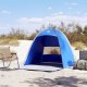 vidaXL vidaXL Namiot plażowy, 3-os., lazurowy, wodoszczelny 2