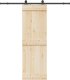 vidaXL System do montażu drzwi przesuwnych, 200 cm, stal, czarny 1
