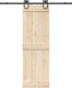 vidaXL vidaXL System do montażu drzwi przesuwnych, 183 cm, stal, czarny 1