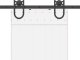 vidaXL vidaXL System do montażu drzwi przesuwnych, 183 cm, stal, czarny 7