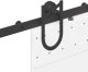 vidaXL vidaXL System do montażu drzwi przesuwnych, 183 cm, stal, czarny 8