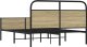 vidaXL vidaXL Łóżko bez materaca, 135x190 cm, dąb sonoma 7