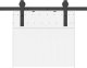 vidaXL vidaXL System do montażu drzwi przesuwnych, 213,5 cm, stal, czarny 7