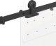 vidaXL vidaXL System do montażu drzwi przesuwnych, 213,5 cm, stal, czarny 8
