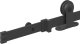 vidaXL vidaXL System do montażu drzwi przesuwnych, 213,5 cm, stal, czarny 9