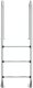 vidaXL vidaXL Drabinka do basenu, 54x38x158 cm, stal nierdzewna 304 2