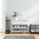 vidaXL vidaXL Półka na buty, biała, 70x36x60 cm, materiał drewnopochodny 1