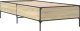 vidaXL vidaXL Rama łóżka, dąb sonoma, 75x190 cm, materiał drewnopochodny 3