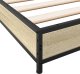 vidaXL vidaXL Rama łóżka, dąb sonoma, 75x190 cm, materiał drewnopochodny 6
