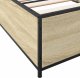 vidaXL vidaXL Rama łóżka, dąb sonoma, 75x190 cm, materiał drewnopochodny 7
