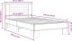 vidaXL vidaXL Rama łóżka, dąb sonoma, 75x190 cm, materiał drewnopochodny 9