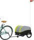 vidaXL vidaXL Przyczepka rowerowa, czarno-zielona, 30 kg, żelazo 3