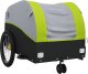 vidaXL vidaXL Przyczepka rowerowa, czarno-zielona, 30 kg, żelazo 4