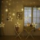 Lampki choinkowe KIK Lampki LED kurtyna gwiazdki 2,5m 138LED ciepły biały 1