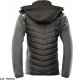Kurtka męska Polstar A8SO TOPAZ STAL - Kurtka ocieplana typu softshell zapięcie zamek żyłkowy od środka zabezpieczony listwą kołnierz ocieplony polarem odpinany kaptur ocieplany polarem odblaski M 4