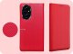 Hello Case ETUI Z KLAPKĄ DO Honor 200 CZERWONE ZAMYKANE MAGNETYCZNE 3