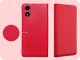 Hello Case ETUI Z KLAPKĄ DO Motorola Moto G04 / G24 / E14 CZERWONE MAGNETYCZNE 3