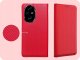 Hello Case ETUI Z KLAPKĄ DO Honor 200 Pro CZERWONE ZAMYKANE MAGNETYCZNE 4