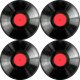 Bertoni Zestaw podkładek na stół okrągłych 4D - VINYL  1