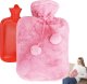 Verk Termofor pluszowy gumowy ogrzewacz termofor duży w pokrowcu miękki futerko Termofor pluszowy gumowy ogrzewacz termofor duży w pokrowcu miękki futerko 1