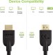 Kabel Techly TECHLY HDMI 4K 60Hz High Speed Anschlusskabel mit Ethernet schwarz 5m 4