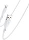 Kabel USB Yesido Silikonowy Kabel CA119 12W USB-iP 1m 2.4A, WHITE / BIAŁY 1