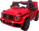 Mercedes Mercedes G63 czerwony Piankowe koła Eva, miękki fotelik Licencja 1