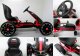 ABARTH Gokart ABARTH CZARNY, piankowe koła EVA, hamulec ręczny, licencja 12