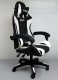 Fotel R-Sport Fotel Gamingowy K3 BIAŁO-CZARNY dla gracza+masażer 7