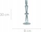 Home Styling Collection Szklany świecznik na nóżce, 30 cm 1