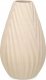 Giftdecor Ceramiczny wazon DIAGONAL STRIPE, beżowy 1