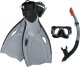 Bestway Bestway Hydro-Pro BlackSea Snorkel & Fin Set, Adult, Half face mask, Tempered glass, Assorted colours, Silicone, 43-48 3