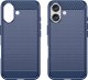 Hurtel Etui silikonowe Carbon Case do iPhone 16 - niebieskie 1