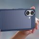 Hurtel Etui silikonowe Carbon Case do iPhone 16 - niebieskie 5