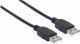 Kabel USB Manhattan USB-A - USB-A 1 m Czarny (353892) 1