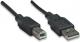 Kabel USB Manhattan USB-A - 0.5 m Czarny (374507) 2