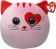 Meteor Maskotka TY Squishy Kot różowy 22 cm 1