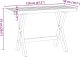 Biurko vidaXL Biurko, NOAIN, 120x50x75 cm, lite drewno sosnowe 8