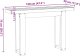 vidaXL Stolik konsolowy, NOAIN, 120x30x75 cm, lite drewno sosnowe 9