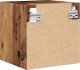vidaXL vidaXL Ścienne szafki TV z LED, 2 szt., stare drewno, 30x28,5x30 cm 9
