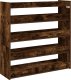 vidaXL vidaXL Półka na buty, przydymiony dąb, 80x25x81 cm 6